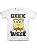 SpongeBob T-Shirt "Geek Of The Week Big Tall T-Shirt" in Weiß