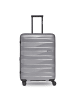 Bergpfeil Travel 4-Rollen Trolley M 66 cm mit Dehnfalte in arctic silver metallic