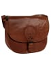 SPIKES & SPARROW Umhängetasche echt Leder in cognac