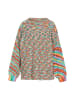 IZIA Damen Pullover in Grün Mehrfarbig