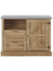 Beliani Sideboard TORONTO in Braun/Grau - (W) 101 x (H) 79 x (L) 40 cm