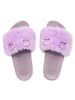 Flip Flop Hausschuh "pool fur*mouse metallic" in light lavender