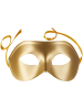 tectake Elegante Halbmaske in Einheitsgröße, gold