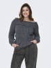 ONLY Carmakoma Strickpullover in Medium Grey Melange 1
