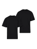 Urban Classics Urban Classics Herren Tall Tee 2-Pack in black+black