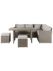 Beliani Gartentisch Set BARDI in /Grau/Beige - (W) 189 x (H) 89 x (L) 160 cm