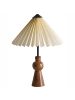 Beliani Tischleuchten TOJSAN in Beige/Braun - (W) 34 x (H) 58 x (L) 34 cm