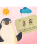 Mr. & Mrs. Panda Badeteppich Hummeln Kleeblatt mit Spruch in Gelb Pastell