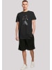 F4NT4STIC Long Cut T-Shirt Nightmare On Elm Street Freddy Vs Jason in schwarz