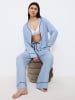 Triumph Pyjama Amourette Jacquard in ICE