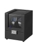 SONGMICS Uhrenbox Bridie in Schwarz - (B)16.1 x (H)18.5 x (T)14.2 cm