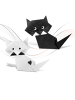 URSUS Origami Papier Duo "BLACK&WHITE", 80g, 15 x 15 cm, 100St. - ab 3 Jahren