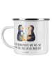 Mr. & Mrs. Panda Camping Emaille Tasse Hochzeitsreise Ewige Lieb... in Transparent