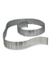relaxdays 5 x Rasenkante in Silber-Grau