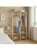 relaxdays Garderobe in Weiß/ Natur - (B)94,5 x (H)180 x (T)40 cm