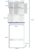 COSTWAY Toilettenschrank 173cm in Weiß