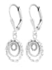 Adeliás Damen Ohrhänger aus 925 Silber mit Zirkonia in silber