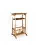 relaxdays Beistelltisch in Natur - (B)44,5 x (H)71.5 x(T)37 cm