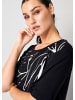 Alba Moda Shirt mit floralem Motiv in schwarz
