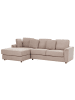 Beliani 2-tlg 4-Sitzer Sofa KOHLO in Beige/Schwarz