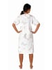 NORMANN Kurzarm Nachthemd Knopfleiste am Hals - 80131 in weiss