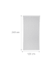 relaxdays Duschrollo in Weiß - (B)120 x (H)240 cm
