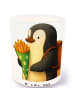 Mr. & Mrs. Panda Teelichthalter Glas Pinguin Pommestüte ohne Spruch in Transparent