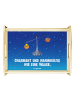 Mr. & Mrs. Panda Dekotablett Sternzeichen Waage mit Spruch in Sternenhimmel Blau