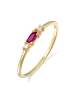 Elli Ring 375 Gelbgold in Pink