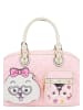 myMo Women Handbag in Pink White