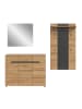 ebuy24 Garderobenmöbel Canu (3-teilig) Eiche 215 x 37 cm