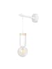 Licht-Erlebnisse Wandlampe (B)17 x (H)10 cm in Weiß HolzWeiß Holz