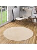 Pergamon Hochflor Langflor Teppich Aloha Rund in Beige