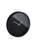 relaxdays Wanduhr in Schwarz