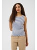 Cream Jerseytop CRRibba Slim fit in Stone Washed SnowWhite Stripe