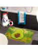 Mr. & Mrs. Panda Duschvorleger Avocado Kern Design ohne Spruch in Weiß