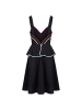 Trussardi Jeans Schwarz Baumwolle Damen Kleid