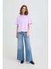 ICHI Kurzarm-Bluse IHPETRO Oversize fit in Purple Rose