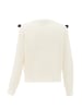 NAEMI Damen Strickpullover in Weiss Schwarz