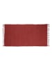 relaxdays Flickenteppich in Rot - (B)70 x (T)140 cm