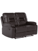 Beliani 2-Sitzer Sofa BERGEN in Braun - (W) 146 x (H) 101 x (L) 73 cm
