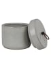House Nordic JAR Dose mit Deckel Grau Keramik 10x10 cm