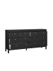 ebuy24 Kommode Madrid Schwarz 160 x 39 cm