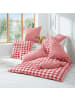 Erwin Müller Seersucker Kissenbezug in rot-weiß