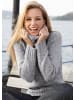 Aniston CASUAL Rollkragenpullover in grau-meliert