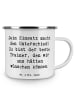 Mr. & Mrs. Panda Emaille Tasse Spruch Trainer Unterschied mit Sp... in Weiß