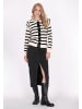 DreiMaster Vintage Damen Cardigan in Schwarz Weiss Streifen