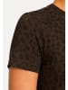 SMILODOX LEO T-Shirt Velvara in Braun Leo