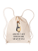 Mr. & Mrs. Panda Drawstring Bag Wenn Papa es nicht reparieren ka... in Creme