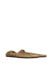 Isabel Marant Gold Stoff Ballerina Flache Schuhe